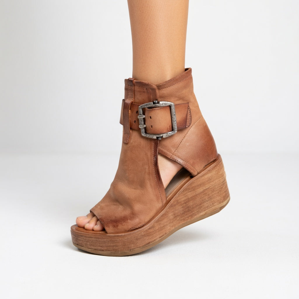 Orélisse™ – Botines Abiertos con Cuña, Estilo Moderno