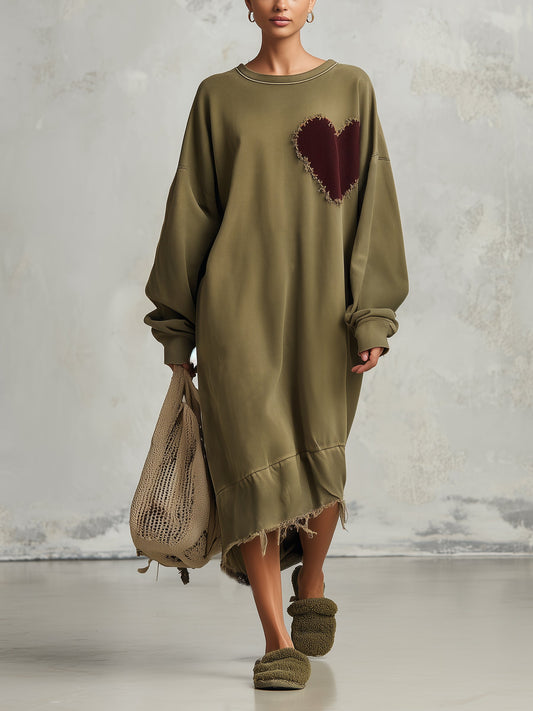 Vestido Midi Casual Holgado
