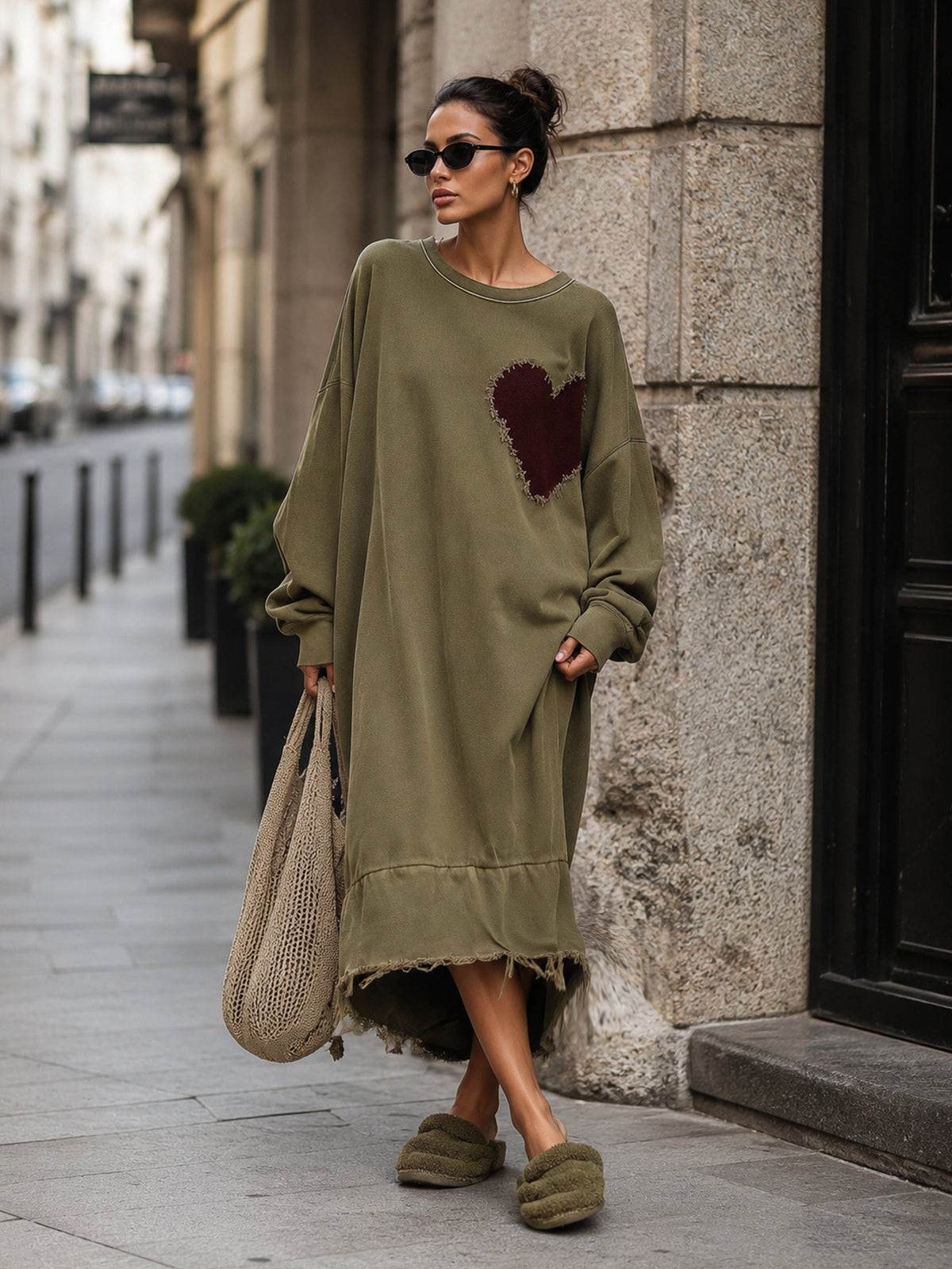 Vestido Midi Casual Holgado