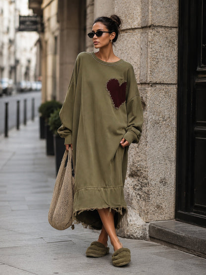 Vestido Midi Casual Holgado