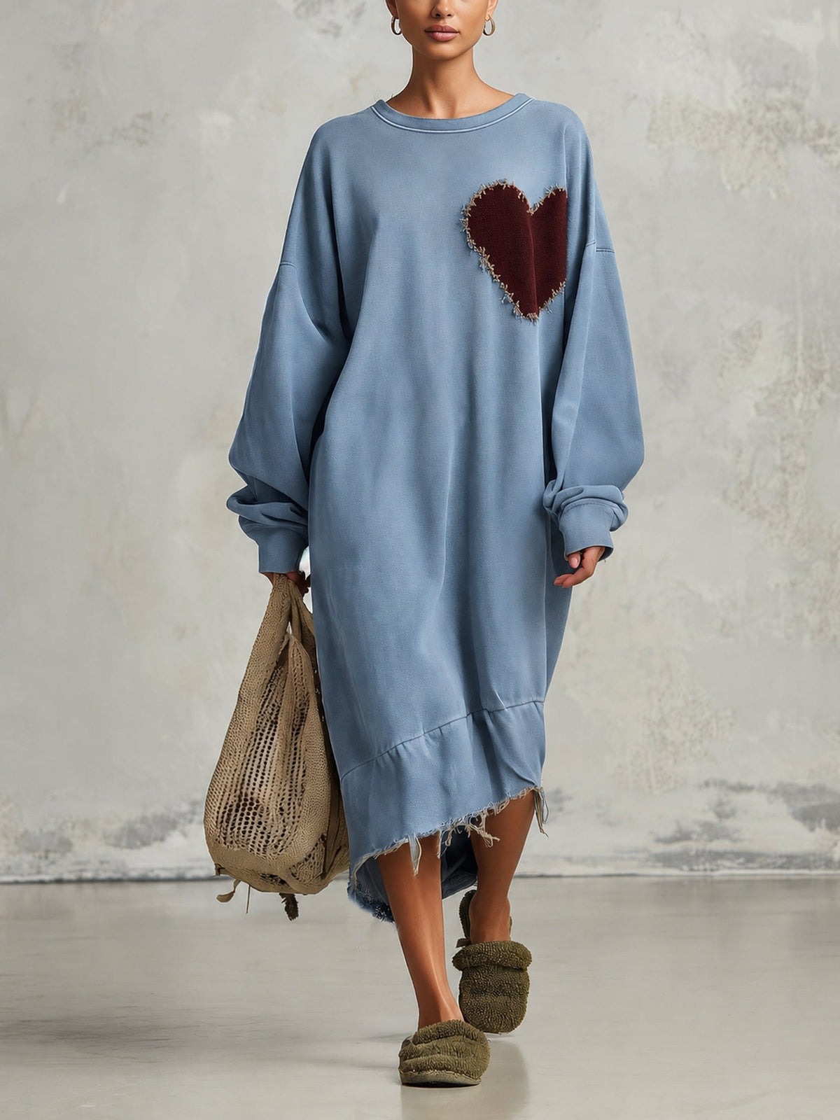 Vestido Midi Casual Holgado