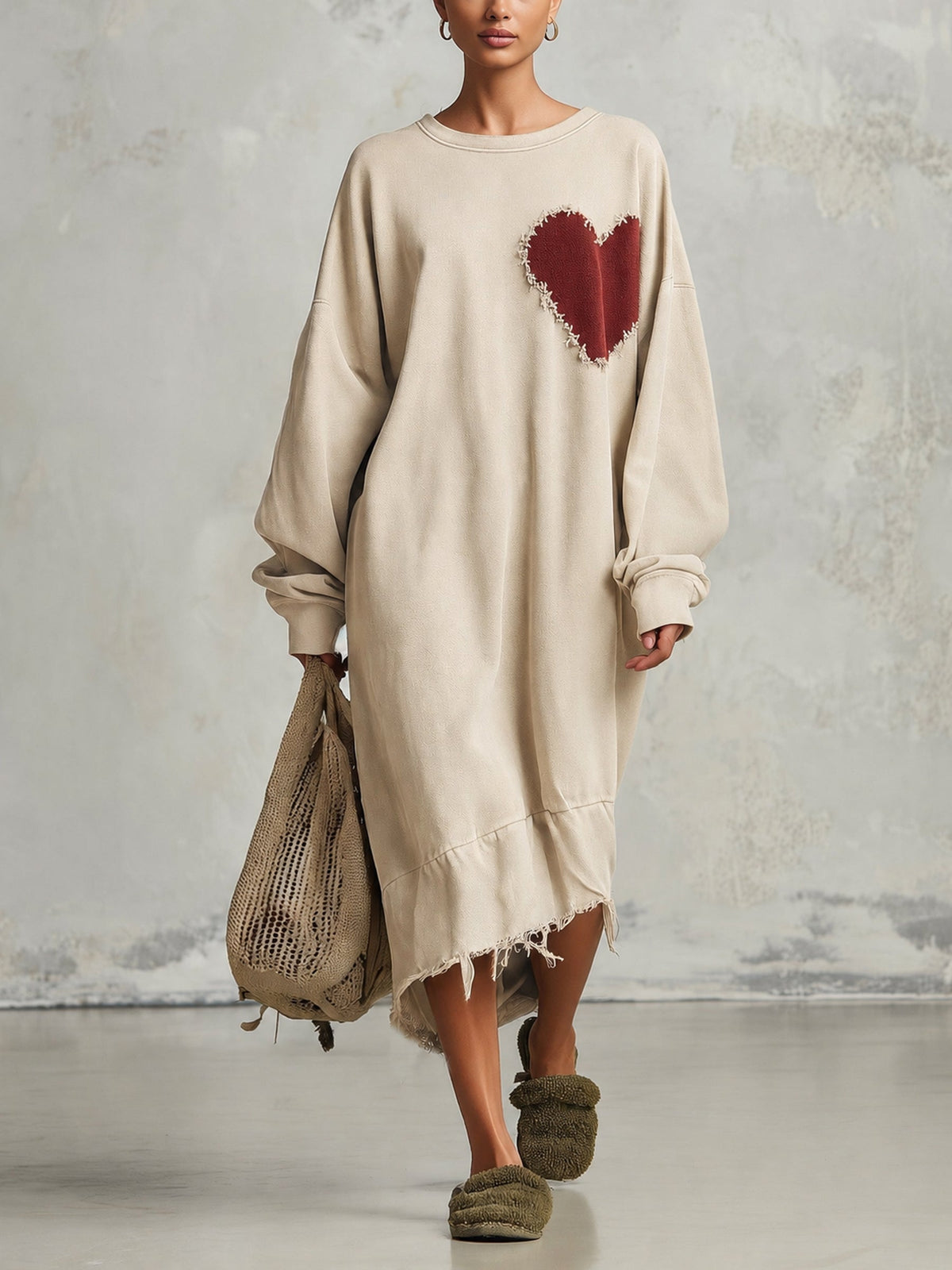 Vestido Midi Casual Holgado