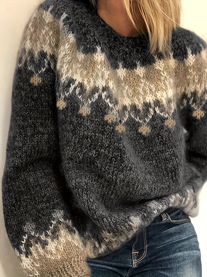 Milena - Jersey de Cuello Redondo
