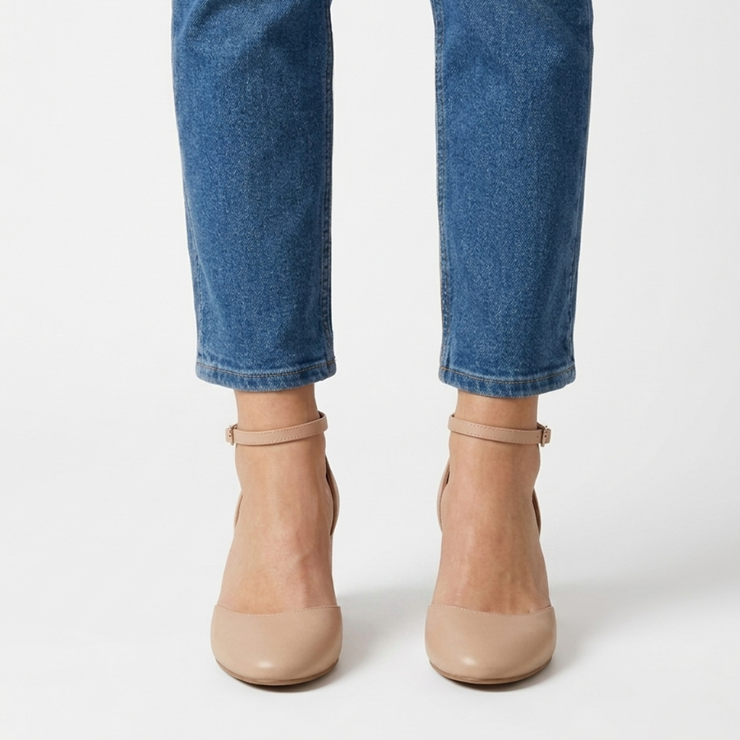 Alaya | Zapatos de tacón con correa plateada