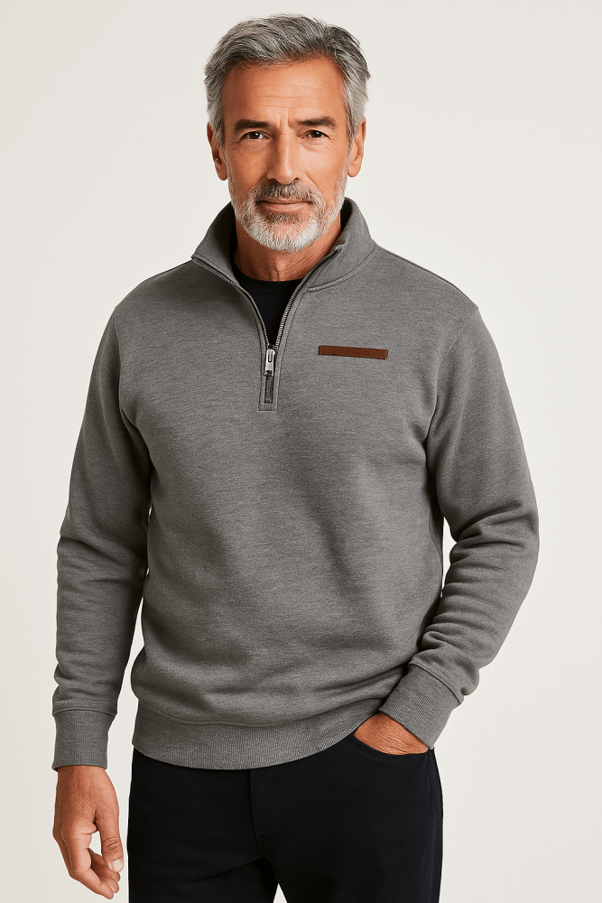 Laluna - Jersey casual de forro polar para hombre